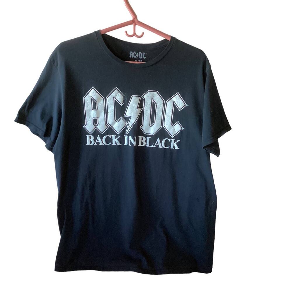 AC DC Back In Black Authentic Graphic Tee Size XL